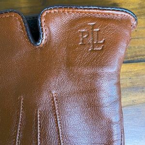 Ralph Lauren brown leather gloves